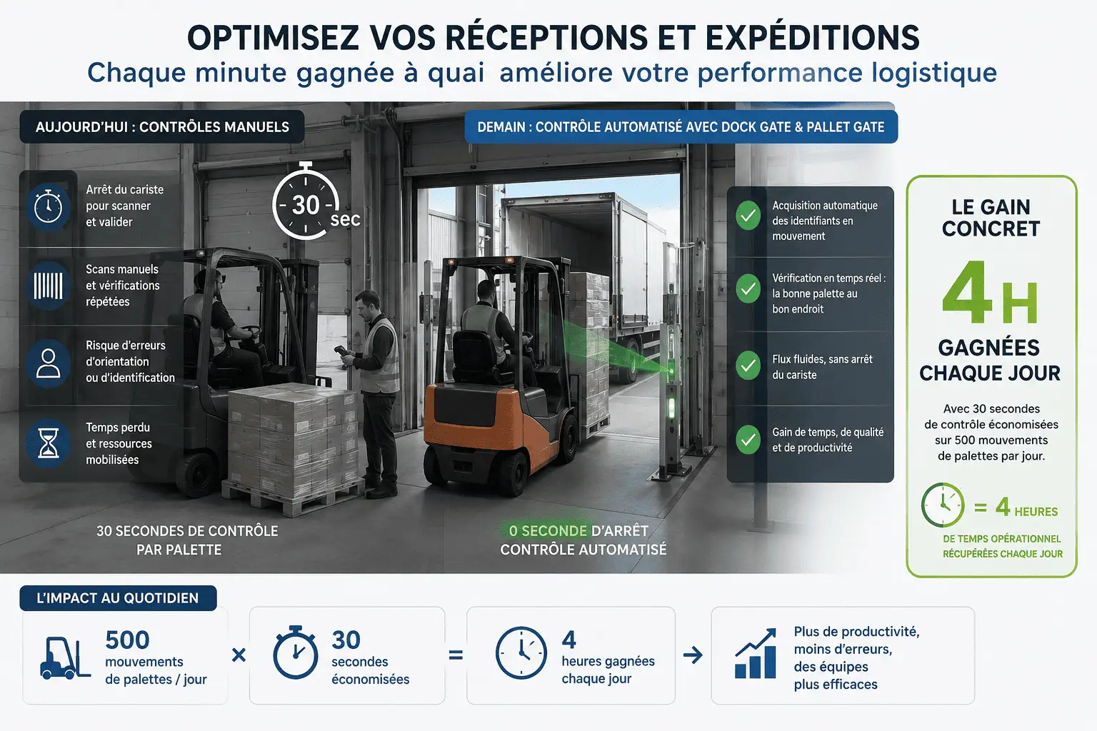 Optimisez vos réceptions et expéditions : quand chaque minute gagnée à quai améliore votre performance logistique