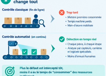 Automatiser les contrôles qualité sur la chaîne de production : de la détection au pilotage par les coûts